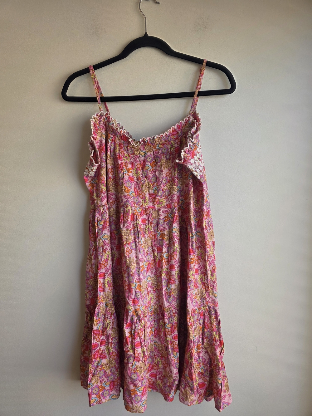 Natural Life Pink Floral Embroidered Boho Mini Dress NWT Size S - Picture 6 of 11